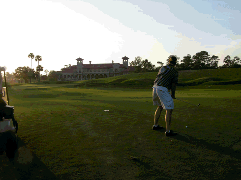 Geoff at the Tee Box